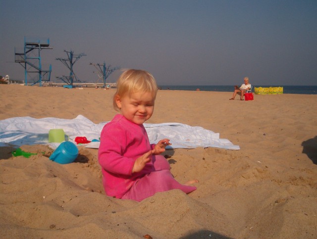 Marianna na plaży