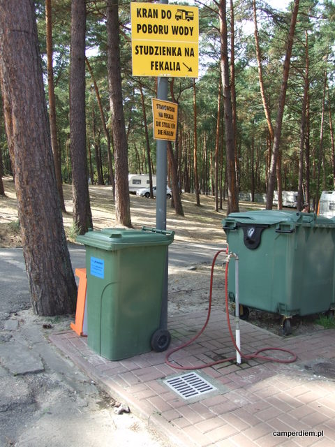 punkt serwisowy na kempingu 'Gallus' stanowisko serwisowe na kempingu 'Gallus'