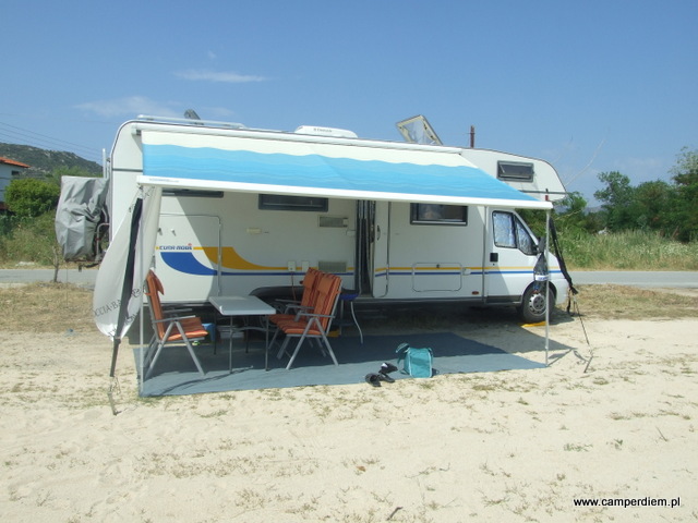 nasz kamper w Paralia Sykias nasz kamper w Paralia Sykias